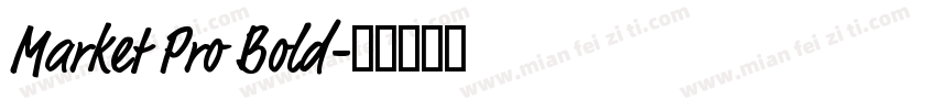 Market Pro Bold字体转换